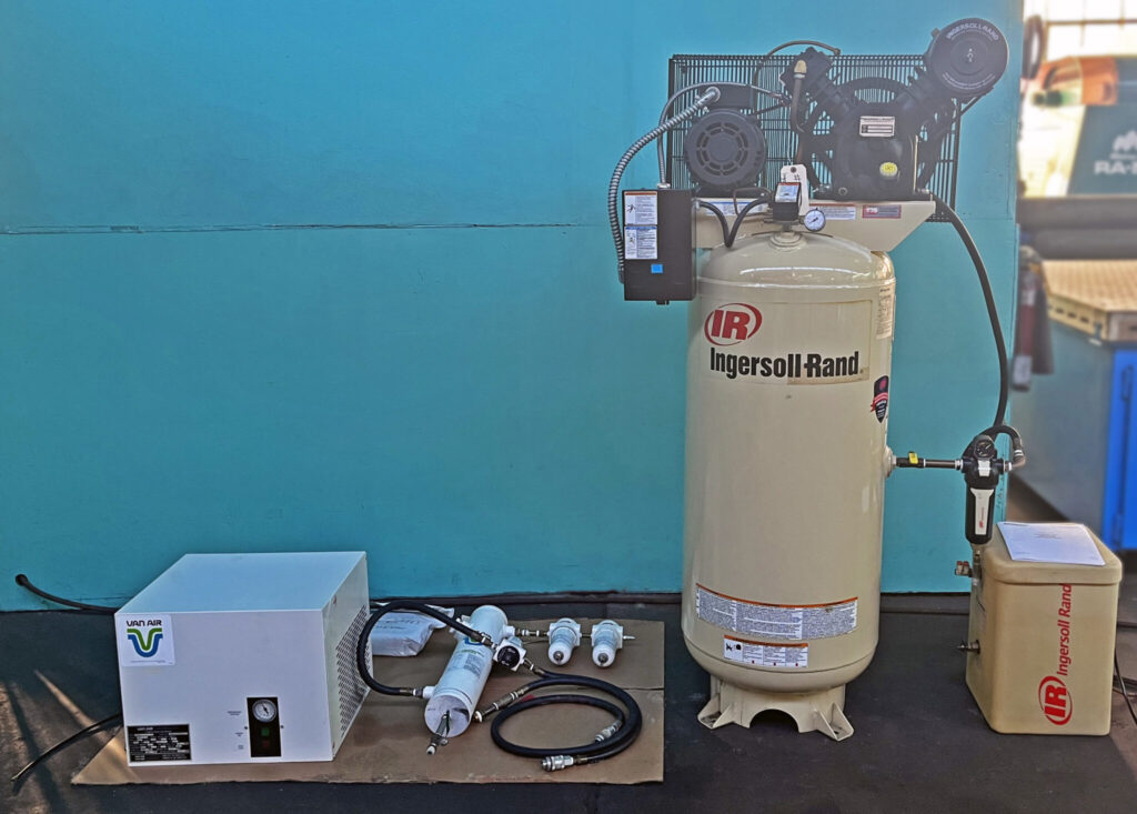 Ingersoll Rand Gallons Two Stage Air Compressor With Van Air Systems Vr Air Dryer